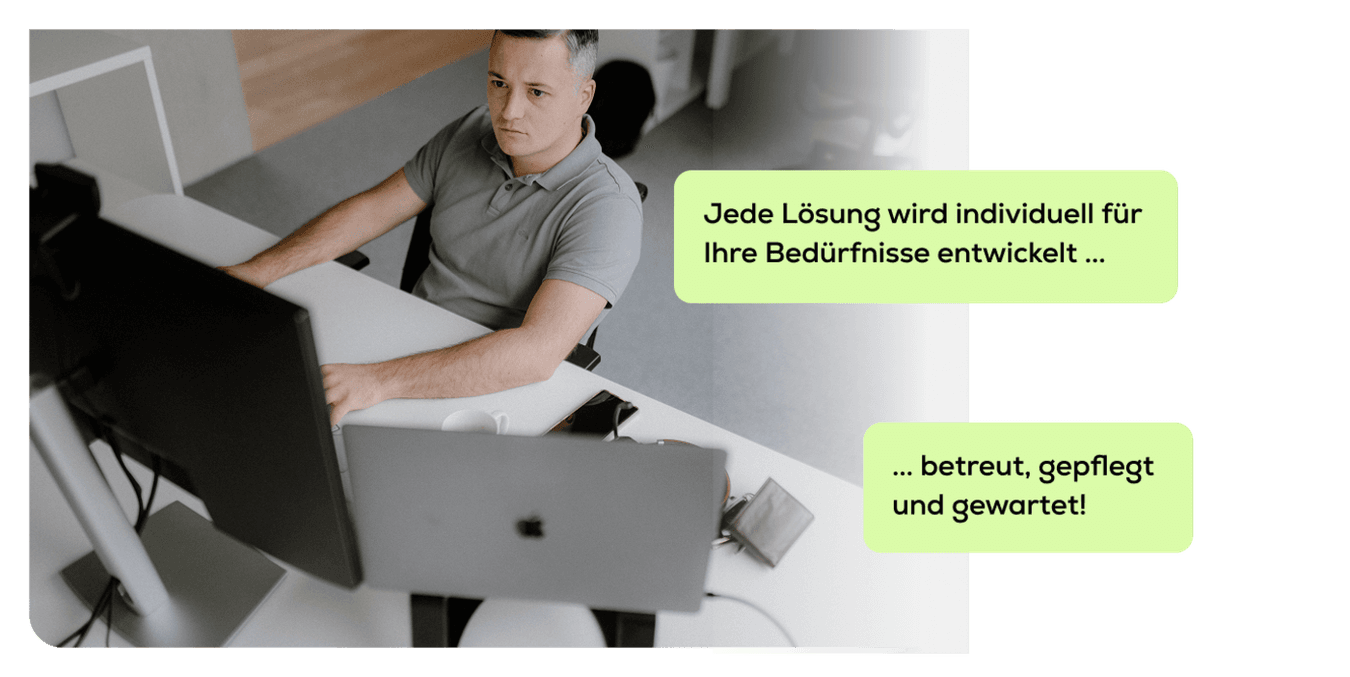 <p>Unsere re_search kommt nicht einfach Out-of-the-Box<strong>, sondern ist immer eine individuelle Lösung, die von uns für Sie entwickelt, betreut und gewartet wird.</strong></p>